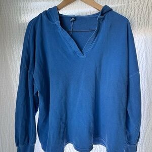 Old Navy Women's Blue Hoodie Sweatshirt